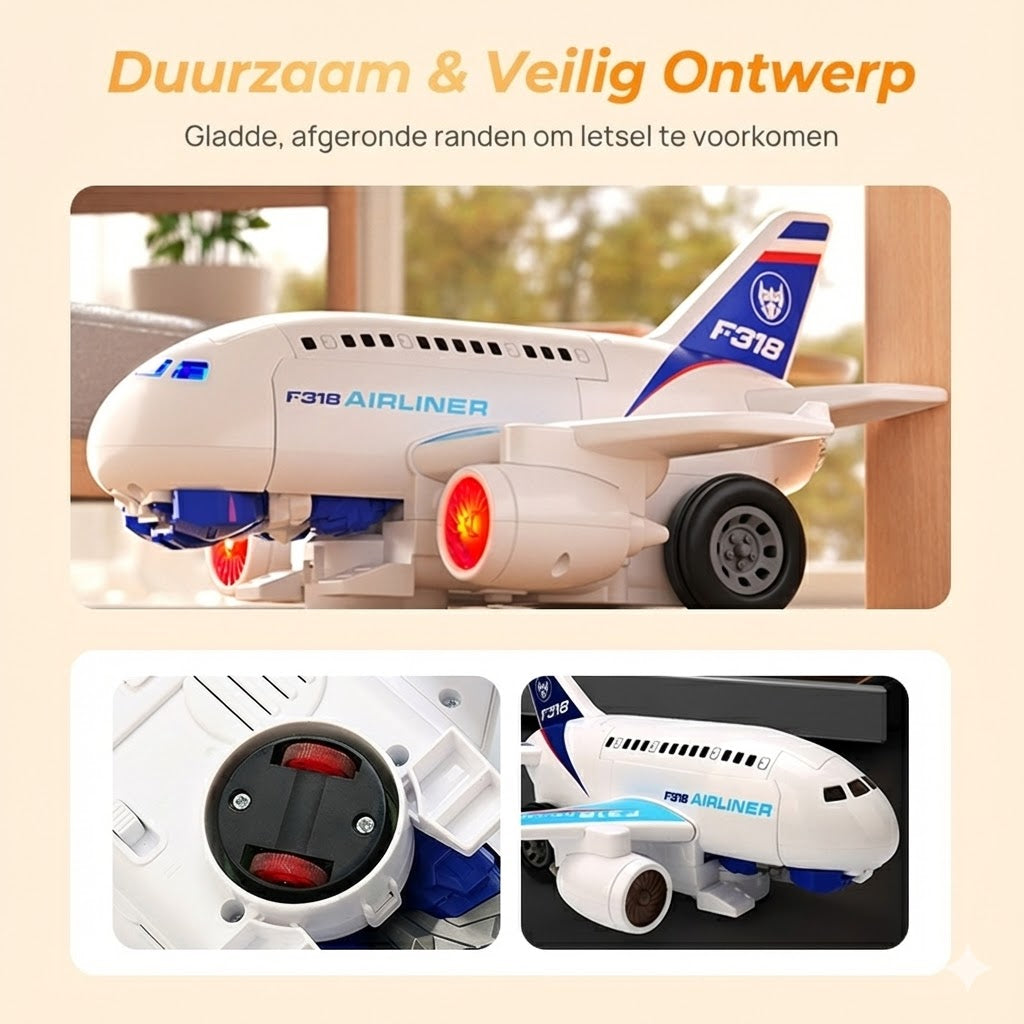 2-in-1 Elektrische Transformerende Vliegtuigrobot Speelgoed