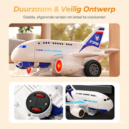 2-in-1 Elektrische Transformerende Vliegtuigrobot Speelgoed