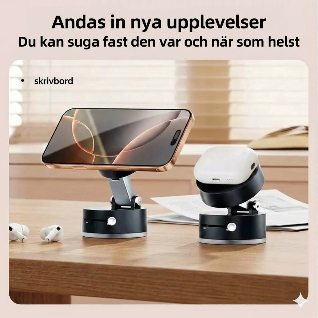 Vikbar bärbar magnetisk mobiltelefonhållare