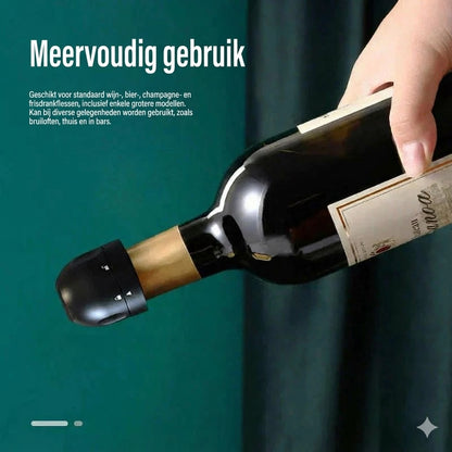 Siliconen afdichting voor wijn-/champagneflessen