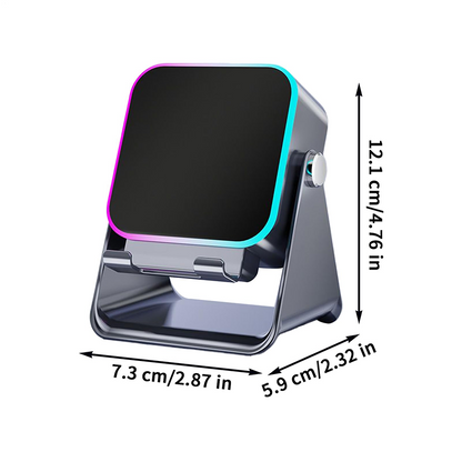 5-in-1 Draadloze Inductie Bluetooth-Luidspreker met Verstelbare Telefoonstandaard