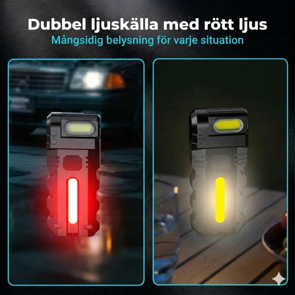 LED-Arbetslampa Med 180° Vridbart Huvud