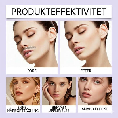 Mjuk Och Smärtfri Kräm För Borttagning Av Ansiktshår