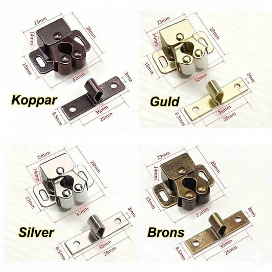 RVS Push-to-Open-stängning: Sterk & Greeploos