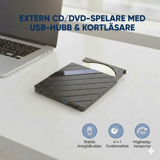 Extern CD/DVD-enhet för bärbar dator
