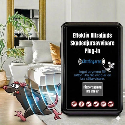 Kraftfull ultraljudsavvisare för vägguttag