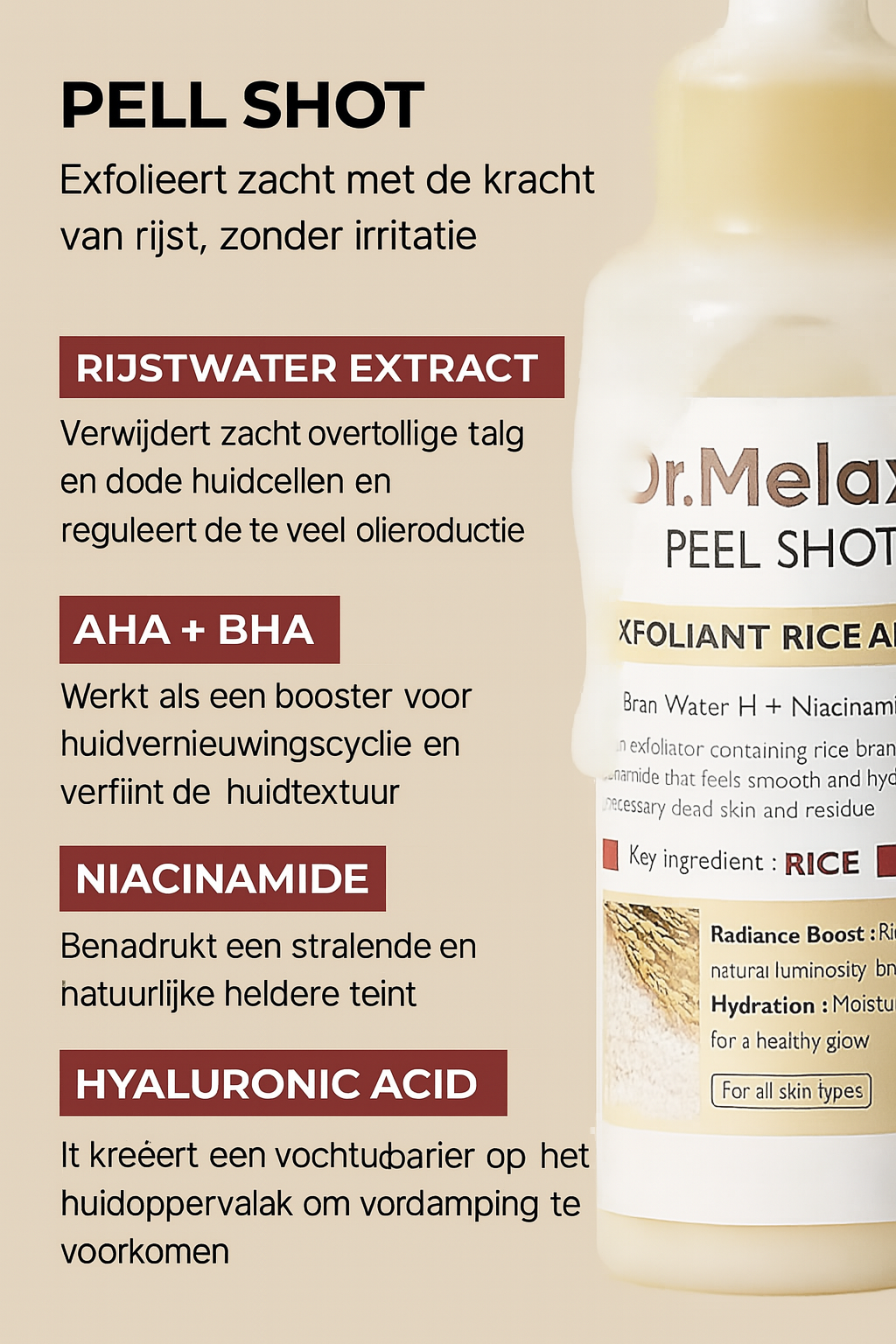 Radiant Glow Rijstpeeling Ampul™