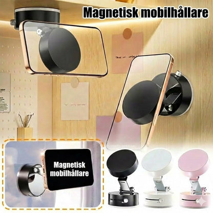 Vikbar bärbar magnetisk mobiltelefonhållare