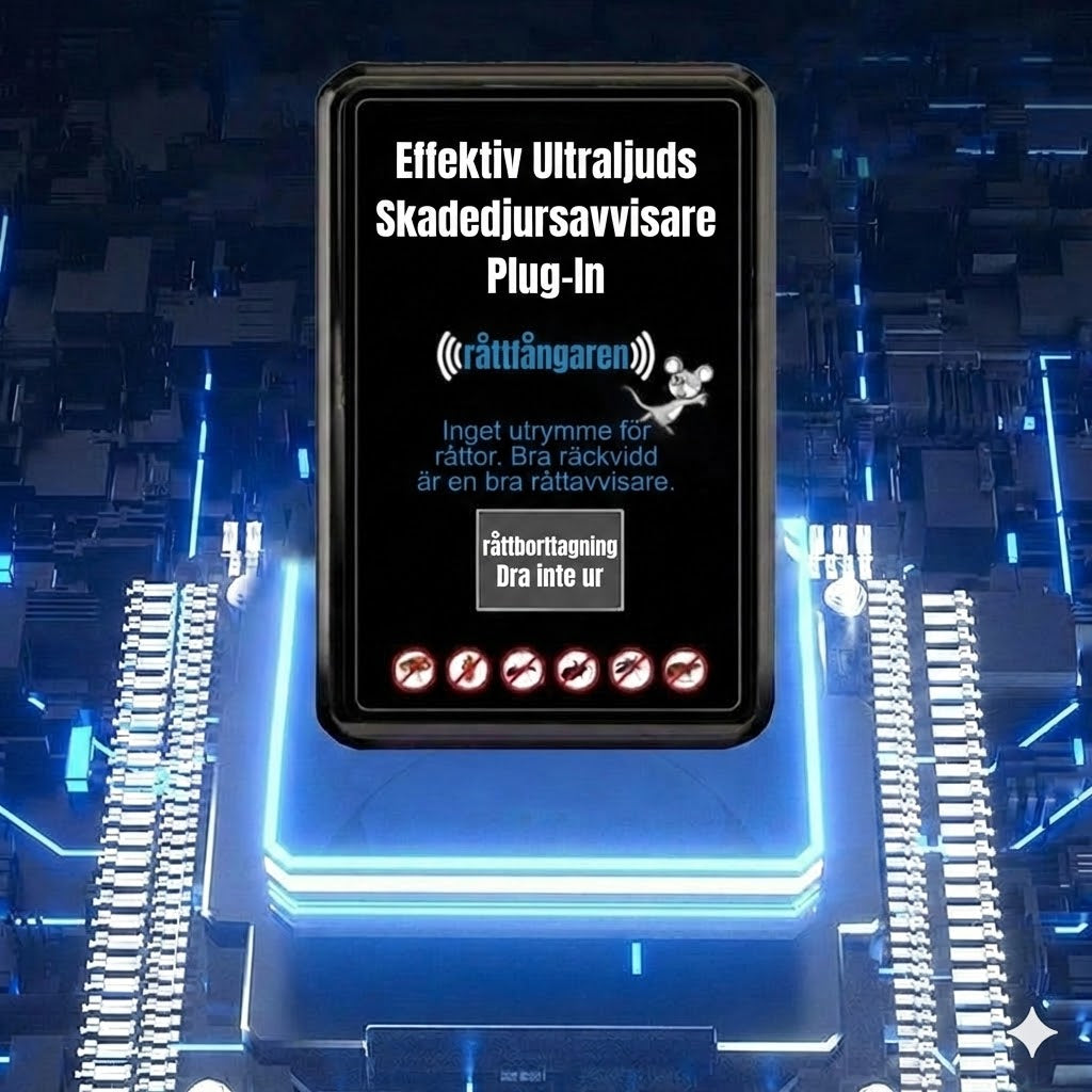 Kraftfull ultraljudsavvisare för vägguttag