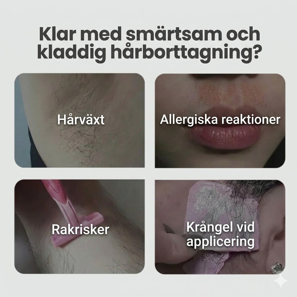 Mjuk Och Smärtfri Kräm För Borttagning Av Ansiktshår