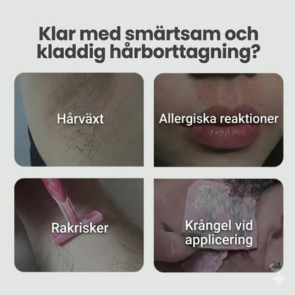 Mjuk Och Smärtfri Kräm För Borttagning Av Ansiktshår