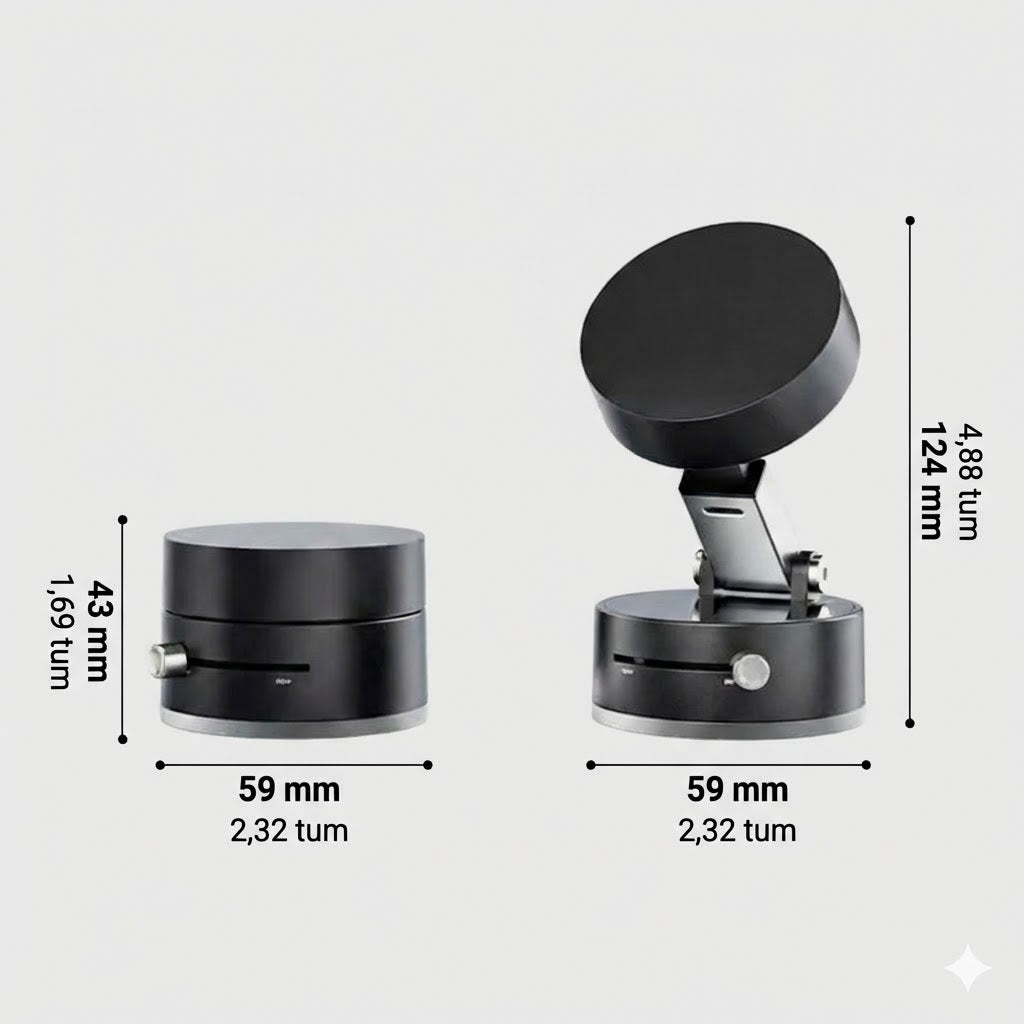 Vikbar bärbar magnetisk mobiltelefonhållare