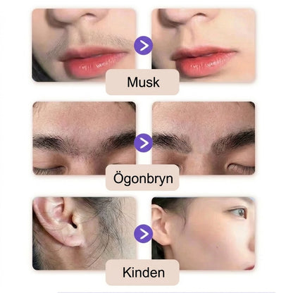Mjuk Och Smärtfri Kräm För Borttagning Av Ansiktshår