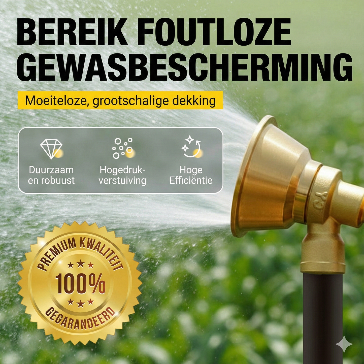 Verstelbare Messing Nozzle Spray voor Landbouw Sprayer