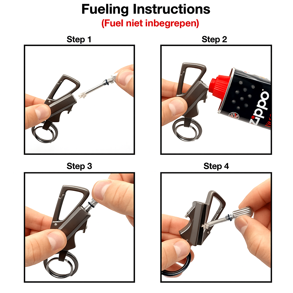 Sleutelhanger vuursteen vuurstarter