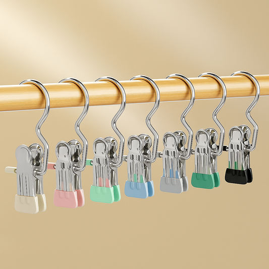 Roestvrije Kledingclips voor Thuis en Reis