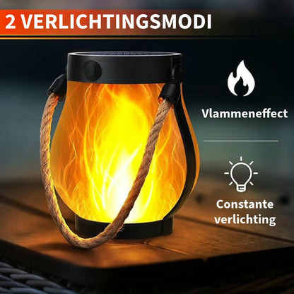 Dansende Vlammen Zonne-Energie Lantaarn