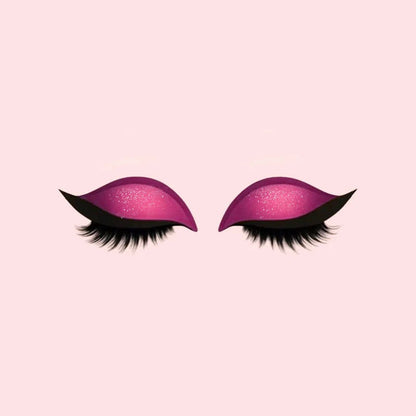 Oogschaduw- en Wimper Make-up Stickers