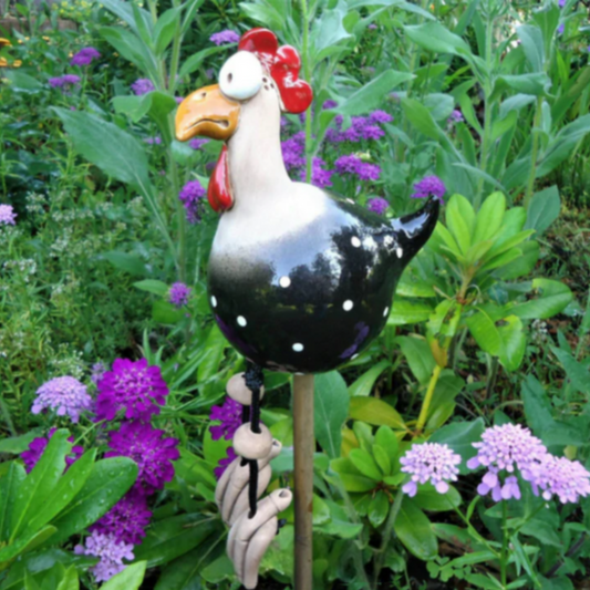 Speelse Tuinkippen Decoratie